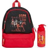 Nacario U.s. Polo Assn. U.s. Polo. Assn. Erkek Çocuk Anaokul Çanta Seti PLSET2204301,SIYAH-KIRMIZI Tek Ebat