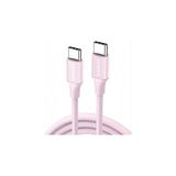 Nacario Ugreen Usb-C 60W 3A Qc Pd Hızlı Şarj Kablosu, 1 Metre, Pembe, 65124