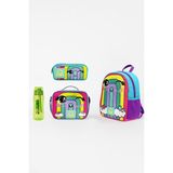Nacario United Colors Of Benetton Gökkuşağı Okul Çantası Seti, 34X26X11 Cm, Kırmızı, Beslenme Çantası + Kalemlik + Matara