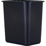 Nacario United Solutions 3,25 Litre Yer Verimli Çöp Sepeti, Masa Altına ve Ticari Ofis, Mutfak, Ev Ofisi ve Yurtlarda Dar Alanlara Uyar, Temizlemesi Kolay, Siyah