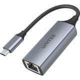 Nacario Unitek Usb-C Gigabit Ethernet Adaptörü │ USB Tip C RJ45 Lan Ethernet 10/100/1000 Mbps Dönüştürücü│ USB 3.0 5 Gbps │ Alüminyum, Kablo 12 cm │ Neztweradapter Win, Mac, Linux│plug&play