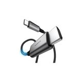 Nacario USB C HDMI Kablo (8K@60Hz,4K@240Hz,2K@360Hz) Hdr Hdcp Type C To HDMI 2.1 [thunderbolt 5/4/3, Dex Mode Uyumlu], iPhone 15/16/17 Pro, MacBook iPad Pro/air, Samsung S26 ile Uyumlu (2 Metre)