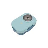 Nacario Vagonlife Bento 1100ML Lunchbox Tek Katlı Çelik Sefer Tası Kaseli Yemek Kutusu (Turkuaz)