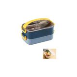 Nacario Vagonlife Bento Lunch Box Ofis-Okul Için Yeni Nesil Sefer Tası -Çorba Kaseli Model-Paslanmaz Çelik Lacivert