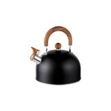 Nacario Valkyrie 3l Düdüklü Kettle Su Isıtıcı Çaydanlık Paslanmaz Çelik Yüksek Islıklı Siyah