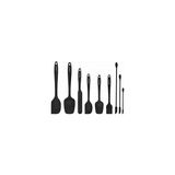 Nacario Valletta VLT1170 Drongo 9'lu Spatula Set Siyah - Çok Renkli