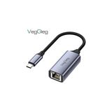 Nacario Veggieg Type-C 1000MBPS Gigabit Ethernet Adaptörü Pc, Mac, Konsol, Tv Box Uyumlu