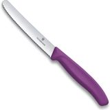Nacario Victorinox Swiss Classic 11CM Tırtıklı Domates Bıçağı, Mor