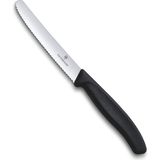Nacario Victorinox Vt 6.7833 Swiss Classic Siyah Tırtıklı Domates Sosis Bıçağı 11 cm