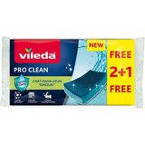 Nacario Vileda Pro Clean Aktif Enzimli Düz Sünger, 3’lü Paket