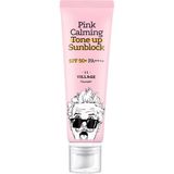 Nacario VILLAGE11FACTORY Village 11 Factory Pink Calming Tone Up Sun Block SPF50+ Pa++++ 50ML - Güneş Koruyucu & Makyaj Bazı