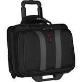 Nacario Wenger 600659 Granada 17 Inç Bisiklet Dizüstü Bilgisayar Çantası, Dolgulu Dizüstü Bilgisayar Bölmesi, Siyah/gri Gözlü (24 Litre)