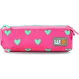 Nacario Wia Kids Kalp Desenli Kız Çocuk Kalemlik Pembe