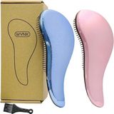 Nacario Wynk Yetişkinler ve Çocuklar Için Saç Fırçası Detangler, Dolaşık Açıcı Tarak Doğal/dalgalı/kıvırcık/bobin/ıslak/kuru/yağ/kalın/düz/uzun Saçlar Için Saç Şekillendirme Araçları ve Aletleri (2 Paket Mavi