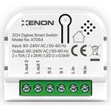Nacario Xenon Smart Zigbee Akıllı Ikili Anahtar Işık Şalteri Röle Modülü Mobil Uygulama Denetimli Tuya Uyumlu Google Home/alexa Destekli Switch X7054