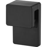 Nacario Yamazaki 1494 Tower Yapışkanlı Kanca Diş Fırçası ve Diş Macunu Tutucu, Siyah, Abs Reçine/silikon/polikarbonat/pet/poliüretan, Minimalist, 2,7 x 4 x 6 cm