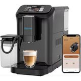 Nacario Yasomi Brewsta Ws-D5 Çelik Kahve Öğütücülü, Süt Köpürtücülü, Dokunmatik Ekranlı Full Otomatik Espresso Makinesi (Siyah)