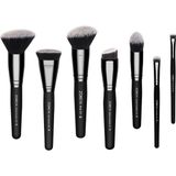 Nacario Z'oreya Kabuki Professional 7'li Makyaj Fırça Seti, Pudra-Fondöten-Kontur-Eyeliner-Blush