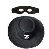 Nacario Zorro Şapka Maske Set Yetişkin