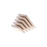Nacario Zwıllıng Italyan Bıçak Bloğu, 10" x 10" x 16", Beyaz Renkli Kayın Ağacı