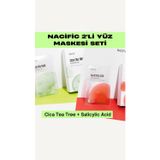 Nacific 2’li Maske Seti (Cica Tea Tree + Salicylic) – , Gözenek, Yağlı Cilt Karşıtı