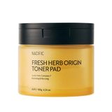 Nacıfıc Fresh Herb Origin Toner Pad 60 Adet | Bitki Özleri + Nem Desteği | Tazeleyici & Arındırıcı Tonik Ped