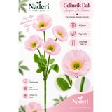 Naderi Çiçeği 1 Adet 4 Çiçekli Yapay Gelincik Dalı 60 cm Açık Pembe Yapraklı Saksısız Dekoratif Çiçek