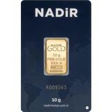 Nadir Gold 10 gr 24 Ayar 999.9 Milyem Altın 10 g Dikdörtgen Şekilde Yüksek Saflık