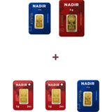 Nadir Gold 24 Ayar 12 Gram Altın (1 Ad 5 Gram Altın + 2 Ad 2,5 Gram Altın + 2 Ad 1 Gram Altın )