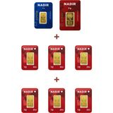 Nadir Gold 24 Ayar 13,5 Gram Altın (1 Ad 5 Gram Altın + 1 Ad 2,5 Gram Altın + 6 Ad 1 Gram Altın )