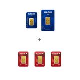 Nadir Gold 24 Ayar 15,5 Gram Altın (1 Ad 10 Gram Altın + 1 Ad 2,5 Gram Altın + 3 Ad 1 Gram Altın )