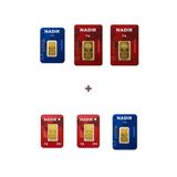 Nadir Gold 24 Ayar 17 Gram Altın (2 Ad 5 Gram Altın + 2 Ad 2,5 Gram Altın + 2 Ad 1 Gram Altın )