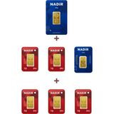 Nadir Gold 24 Ayar 17,5 Gram Altın (1 Ad 5 Gram Altın + 1 Ad 2,5 Gram Altın + 10 Ad 1 Gram Altın )
