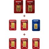 Nadir Gold 24 Ayar 17,5 Gram Altın (2 Ad 5 Gram Altın + 1 Ad 2,5 Gram Altın + 5 Ad 1 Gram Altın )