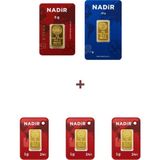 Nadir Gold 24 Ayar 18 Gram Altın (1 Ad 10 Gram Altın + 1 Ad 5 Gram Altın + 3 Ad 1 Gram Altın )