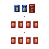 Nadir Gold 24 Ayar 18 Gram Altın (1 Ad 5 Gram Altın + 2 Ad 2,5 Gram Altın + 8 Ad 1 Gram Altın )