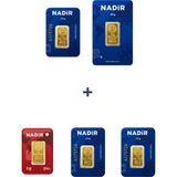 Nadir Gold 24 Ayar 18,5 Gram Altın (1 Ad 10 Gram Altın + 3 Ad 2,5 Gram Altın + 1 Ad 1 Gram Altın )