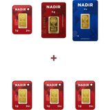 Nadir Gold 24 Ayar 19 Gram Altın (1 Ad 10 Gram Altın + 1 Ad 5 Gram Altın + 4 Ad 1 Gram Altın )