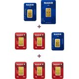 Nadir Gold 24 Ayar 20 Gram Altın (1 Ad 5 Gram Altın + 2 Ad 2,5 Gram Altın + 10 Ad 1 Gram Altın )