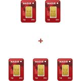 Nadir Gold 24 Ayar 5 Gram Külçe Altın (1 Adet 5 Gram Külçe Altın )