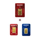 Nadir Gold 24 Ayar 8,5 Gram Altın (1 Ad 5 Gram Altın + 1 Ad 2,5 Gram Altın + 1 Ad 1 Gram Altın)