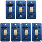 Nadir Gold 7 Adet 1 gr 24 Ayar Altın Dikdörtgen 7 gr Saf Altın ile Değerli Yatırım