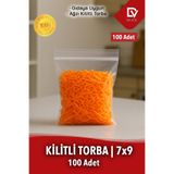 naft 7x9cm 100'lü Buzdolabı Kilitli Torba Poşet Dondurucu İkramlık Çerez Davet Kına Hediyelik Poşeti