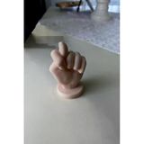 Nah İşareti Dekoratif El Heykeli | Masaüstü 3D Biblo | Modern Ofis Ve Ev Süs Eşyası