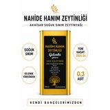 Nahide Hanım Zeytinliği Akhisar Gelenbe Yöresi Edremit Cinsi Soğuk Sıkım Filtresiz Zeytinyağı 5 L Teneke 0,3 Asit