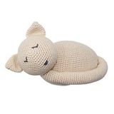 Nahıl Örgü Uyuyan Kedi Oyuncak Çok Renkli