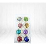 Nail Art Renkli 8 Adet T-165 Tırnak Süsleme Pulları