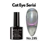 Naıl Co Uv Led Kalıcı Oje 7.5 ml Kedi Gözü Cat Eye Magnetik Seri Nailco 195