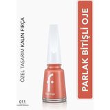 Nail Enamel Yoğun Renk Veren Uzun Süre Kalıcı Parlak Oje (011 Tender Salmon) 8682536035699 - 11 Tender Salmon