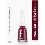 Nail Enamel Yoğun Renk Veren Uzun Süre Kalıcı Parlak Oje (075 Baroque Bordeaux) 8682536035736